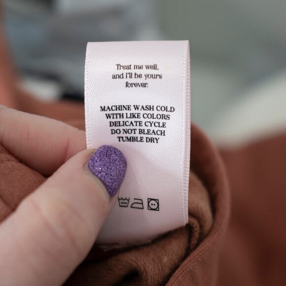 Selkie The Bell Bottoms Pants Cocoa Terracotta Flare High Waist Revolve S NWT - Picture 7 of 7